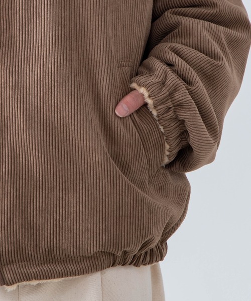 WEGO(ウィゴー)の「WEGO/リバーシブルコーデュロイボアブルゾン(ブルゾン・メンズ・ブラウン/アイボリー・MEDIUM/LARGE)」の17枚目の写真