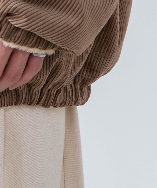 WEGO(ウィゴー)の「WEGO/リバーシブルコーデュロイボアブルゾン(ブルゾン・メンズ・ブラウン/アイボリー・MEDIUM/LARGE)」の19枚目の写真