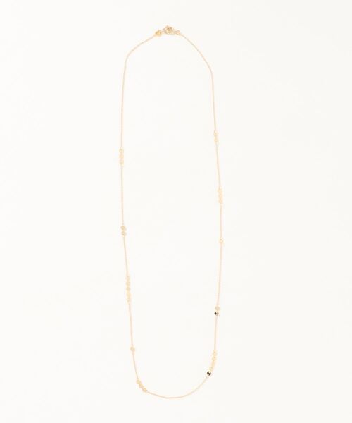 メタルロングネックレス ネックレス Q キュー のファッション ネックレス セール