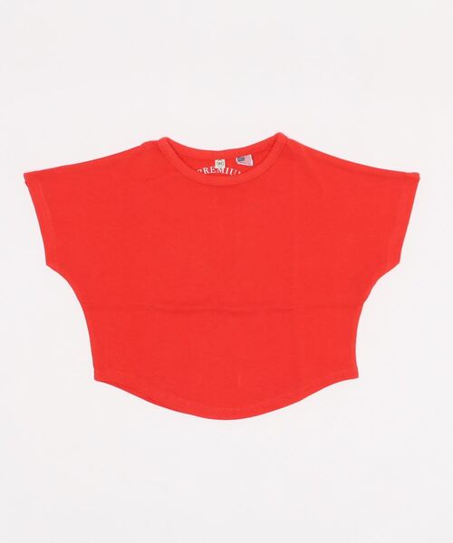 Life Support Products（ライフサポートプロダクツ）の「【コットンUSA】ドルマンTシャツ（80～160cm）（Tシャツ/カットソー・キッズ・ホワイト/ライトブルー/レッド/ミント/チャコール/ターコイズブルー/イエロー・90/100/110/120/80/130/95/140/150/160）」の14枚目の写真