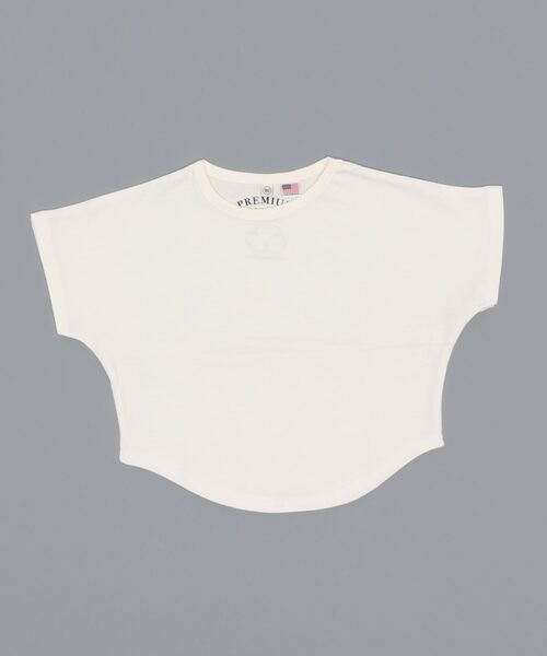 Life Support Products（ライフサポートプロダクツ）の「【コットンUSA】ドルマンTシャツ（80～160cm）（Tシャツ/カットソー・キッズ・ホワイト/ライトブルー/レッド/ミント/チャコール/ターコイズブルー/イエロー・90/100/110/120/80/130/95/140/150/160）」の12枚目の写真