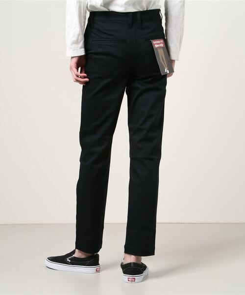 MARUKAWA（マルカワ）の「ZERO SEVEN JEANS/ゼロセブンジーンズ テーパードフィットスリムトラウザー/チノパン（その他パンツ・メンズ・ブラック・S/XS/M/L/LL）」の6枚目の写真