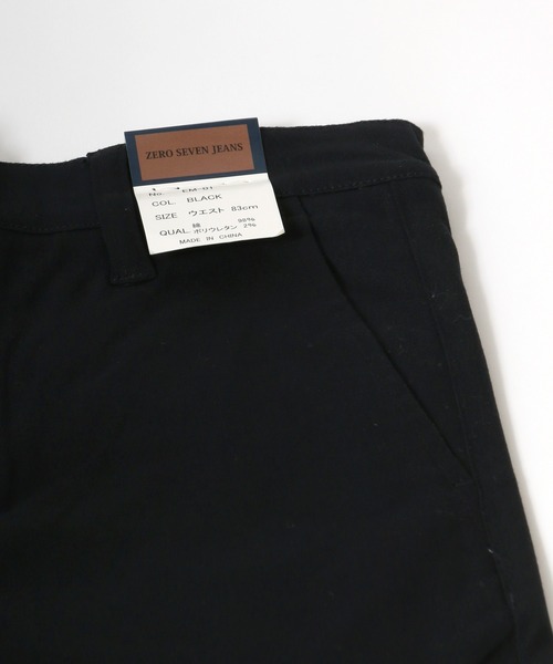 MARUKAWA（マルカワ）の「ZERO SEVEN JEANS/ゼロセブンジーンズ テーパードフィットスリムトラウザー/チノパン（その他パンツ・メンズ・ブラック・S/XS/M/L/LL）」の10枚目の写真