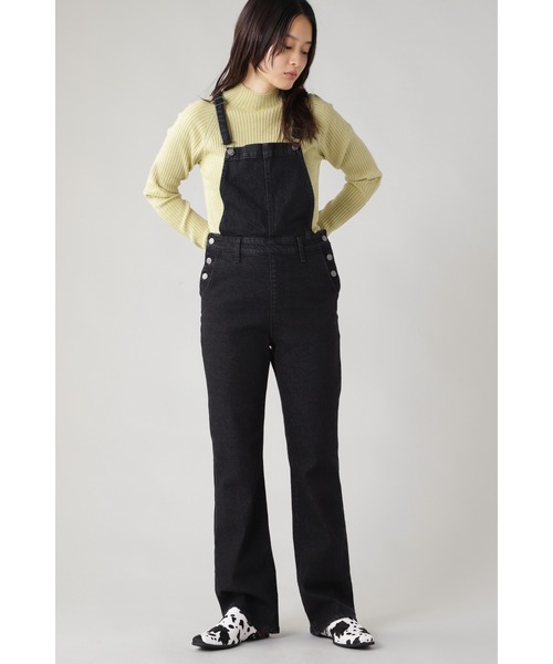 CIMARRON(シマロン)の「(CIMARRON JEANS)<ブラックとベージュのみROSE BUD別注>サロッペット(つなぎ/オールインワン)」|ブラック