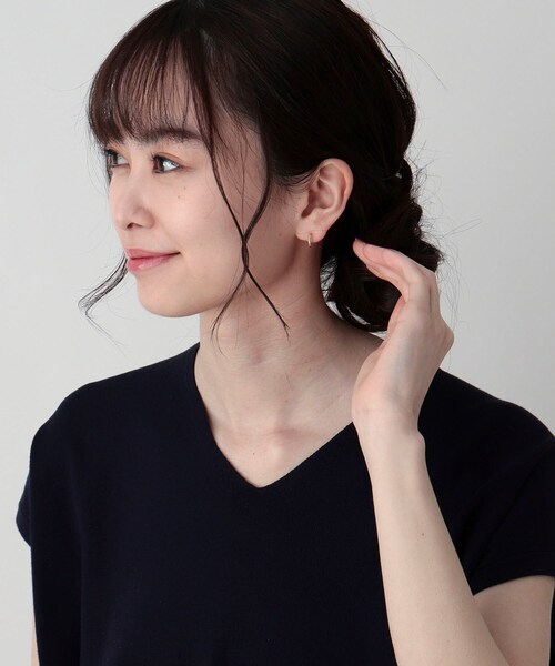COCOSHNIK(ココシュニック)の「K18マーキース スタッドピアス(ピアス(両耳用)・レディース・ホワイト系その他7・00)」の10枚目の写真