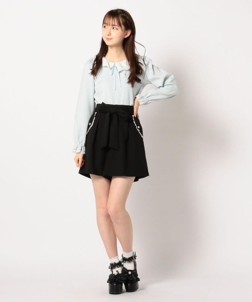 LODISPOTTO（ロディスポット）の「ミルキーパールフレアキュロット（その他パンツ・レディース・ピンク/ブラック・MEDIUM）」の10枚目の写真