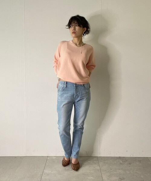 JET（ジェット）の「◆【マシンウォッシャブル】イージーテーパードデニムパンツ（デニムパンツ・レディース・ホワイト/ライトブルー/ダークネイビー・00/02/04/06/90/80）」の16枚目の写真