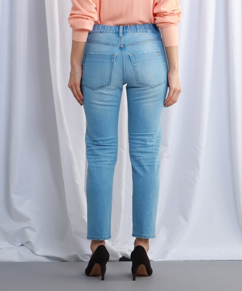 JET（ジェット）の「◆【マシンウォッシャブル】イージーテーパードデニムパンツ（デニムパンツ・レディース・ホワイト/ライトブルー/ダークネイビー・00/02/04/06/90/80）」の17枚目の写真