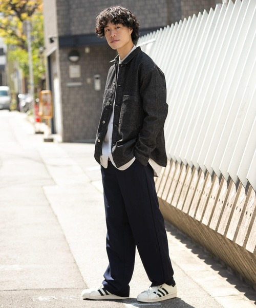 ITEMS URBANRESEARCH(アイテムズ アーバンリサーチ)の「デニムワークジャケット(デニムジャケット・メンズ・ブラック/オフホワイト/ブルー・MEDIUM/LARGE)」の5枚目の写真