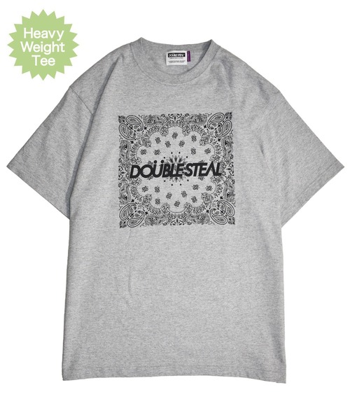 DOUBLE STEAL（ダブルスティール）の「BIG Paisley ヘビーウェイトTシャツ（Tシャツ/カットソー・メンズ・アーミー/ホワイト/トップグレー/ブラック・MEDIUM/XX-LARGE/X-LARGE/LARGE）」の6枚目の写真