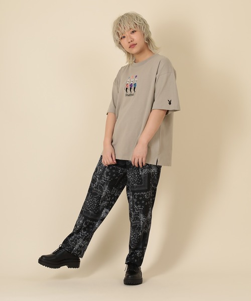 PLAYBOY(プレイボーイ)の「【PLAYBOY/プレイボーイ】刺繍半袖Tシャツ/フロント風船刺繍半袖Tシャツ(Tシャツ/カットソー・メンズ・ブラック系その他/グリーン/ベージュ/ホワイト/ホワイト系その他/ブラック・M/L)」の22枚目の写真