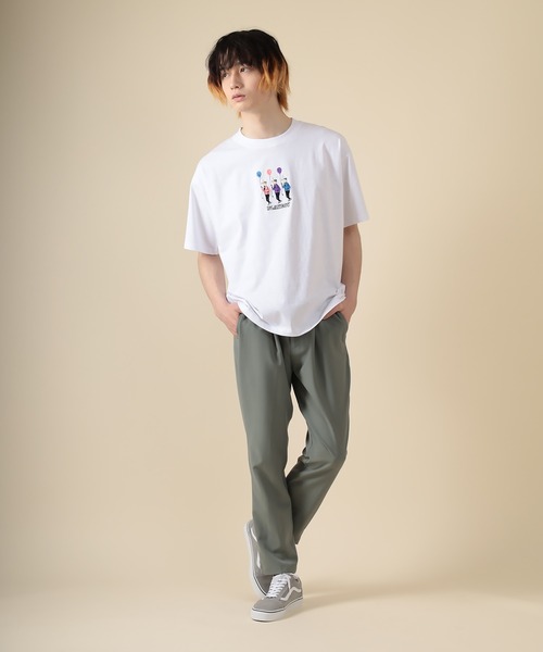 PLAYBOY(プレイボーイ)の「【PLAYBOY/プレイボーイ】刺繍半袖Tシャツ/フロント風船刺繍半袖Tシャツ(Tシャツ/カットソー・メンズ・ブラック系その他/グリーン/ベージュ/ホワイト/ホワイト系その他/ブラック・M/L)」の7枚目の写真