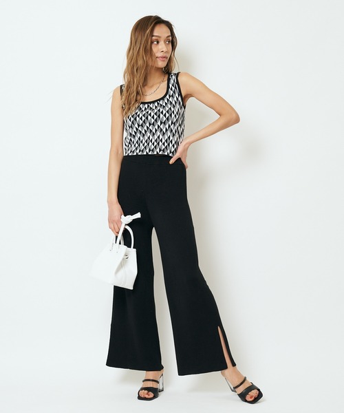 SPIRALGIRL（スパイラルガール）の「ジャガードニットセットアップ（ワンピース・レディース・ブラック/グリーン・FREE）」の13枚目の写真