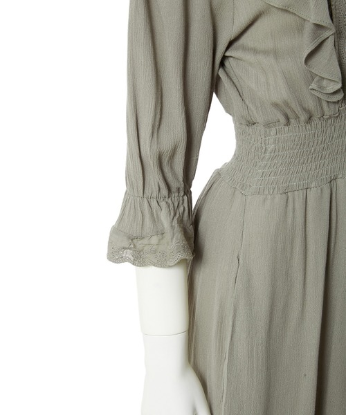 fifth（フィフス）の「楊柳フリルワンピース（ワンピース・レディース・ブラウン/カーキ・MEDIUM）」の7枚目の写真