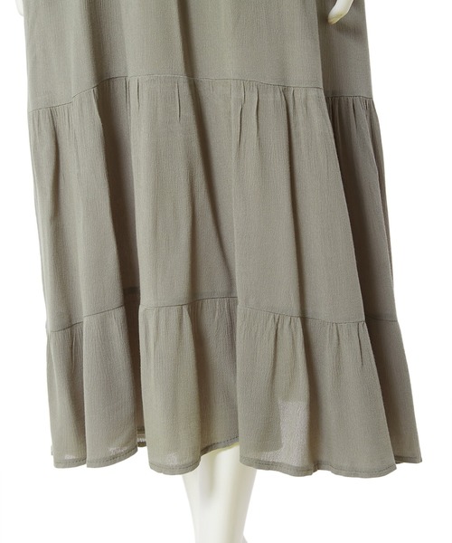 fifth（フィフス）の「楊柳フリルワンピース（ワンピース・レディース・ブラウン/カーキ・MEDIUM）」の12枚目の写真