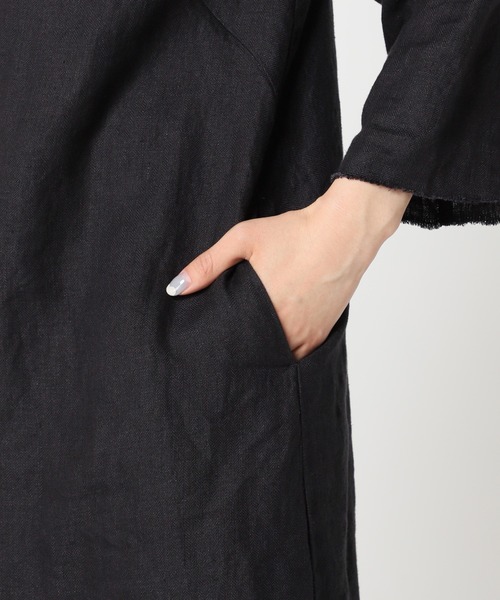 plage（プラージュ）の「Vintage back V ドレス◆（ドレス・レディース・ベージュ/ネイビー・38/36）」の12枚目の写真