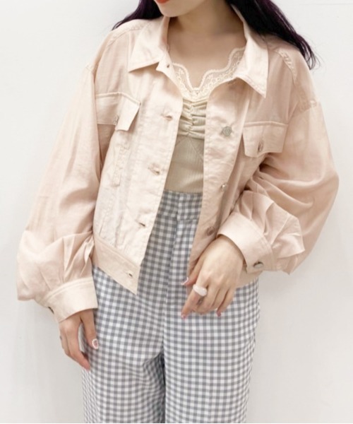 OLIVE des OLIVE（オリーブデオリーブ）の「シアーGジャン（その他アウター・レディース・オフホワイト/ベージュ系その他・FREE）」の17枚目の写真