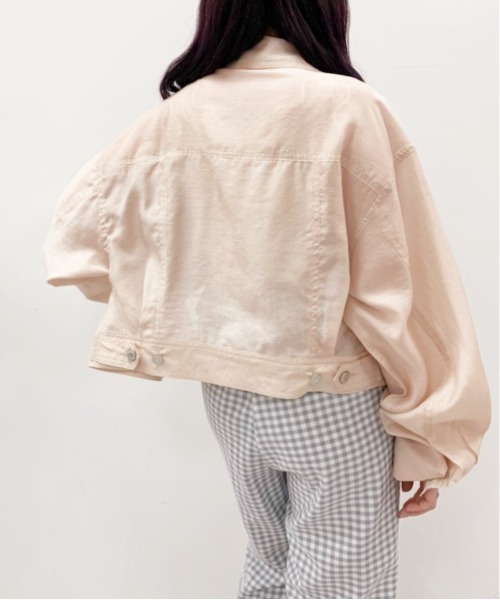 OLIVE des OLIVE（オリーブデオリーブ）の「シアーGジャン（その他アウター・レディース・オフホワイト/ベージュ系その他・FREE）」の8枚目の写真