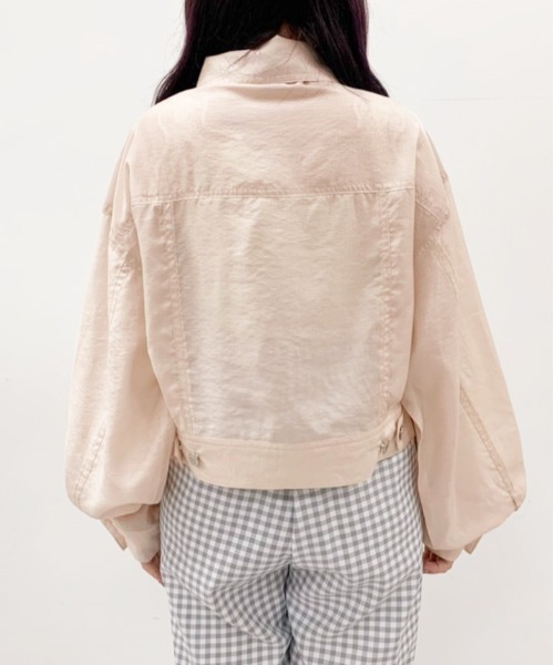 OLIVE des OLIVE（オリーブデオリーブ）の「シアーGジャン（その他アウター・レディース・オフホワイト/ベージュ系その他・FREE）」の4枚目の写真