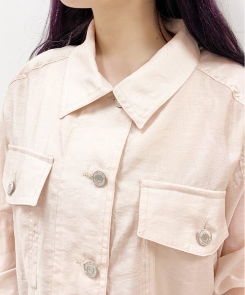 OLIVE des OLIVE（オリーブデオリーブ）の「シアーGジャン（その他アウター・レディース・オフホワイト/ベージュ系その他・FREE）」の7枚目の写真