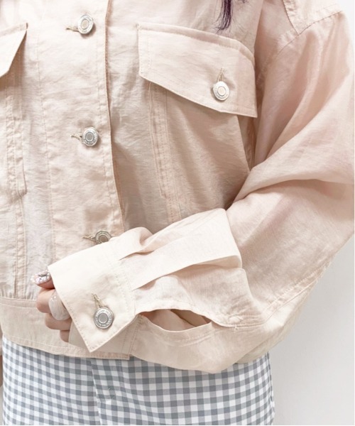 OLIVE des OLIVE（オリーブデオリーブ）の「シアーGジャン（その他アウター・レディース・オフホワイト/ベージュ系その他・FREE）」の19枚目の写真