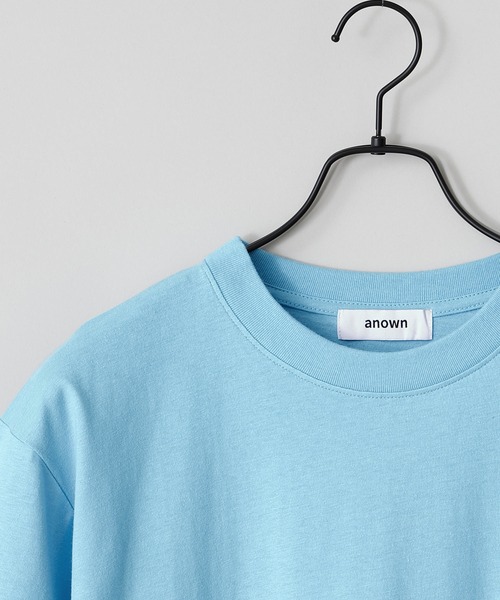 anown(アノン)の「中華風バックプリント ワンポイント刺繍 オーバーサイズシルエット半袖カットソー【ファッションインフルエンサー katsuya×anown 限定コラボ】(Tシャツ/カットソー・メンズ・ホワイト/ライトブルー/ブラック・M/L)」の12枚目の写真