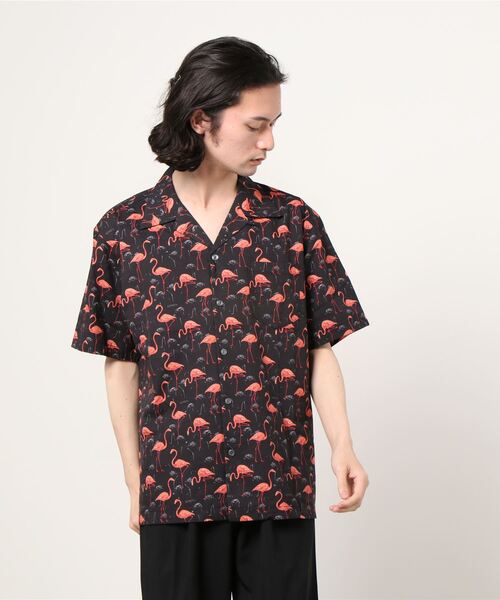 ショット　schott アロハシャツ　ブラック 7823123012.jpg