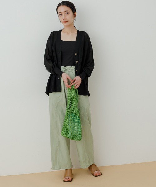 ADAM ET ROPE'(アダムエロペ)の「【ZOZO限定】コットンナイロンパラシュートパンツ(その他パンツ・レディース・オフホワイト/グリーン系その他・38/36)」の12枚目の写真