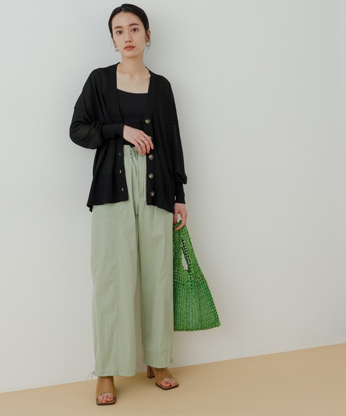 ADAM ET ROPE'(アダムエロペ)の「【ZOZO限定】コットンナイロンパラシュートパンツ(その他パンツ・レディース・オフホワイト/グリーン系その他・38/36)」の14枚目の写真