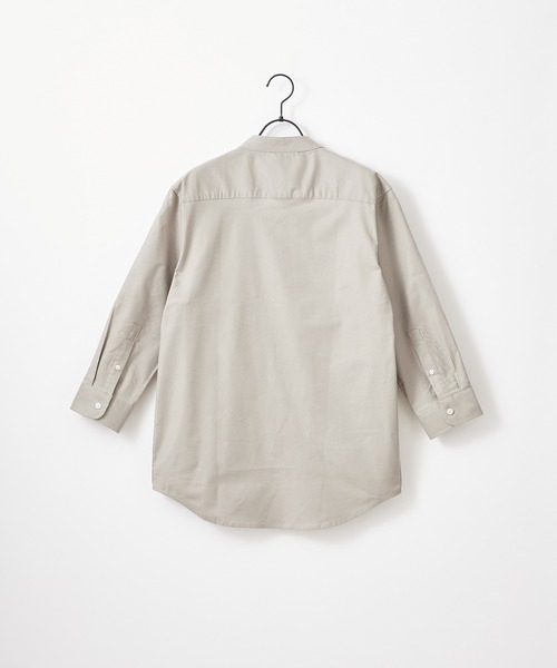 Craft Nicholson（クラフトニコルソン）の「ハイストレッチオックスフォード バンドカラー3/4sleevesシャツ（シャツ/ブラウス・メンズ・ベージュ系その他/ブルー系その他/ホワイト系その他/グレー系その他・M/XL/L）」の13枚目の写真