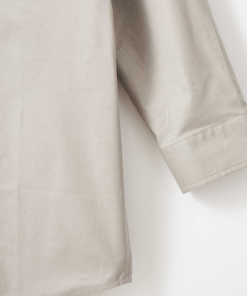 Craft Nicholson（クラフトニコルソン）の「ハイストレッチオックスフォード バンドカラー3/4sleevesシャツ（シャツ/ブラウス・メンズ・ベージュ系その他/ブルー系その他/ホワイト系その他/グレー系その他・M/XL/L）」の16枚目の写真
