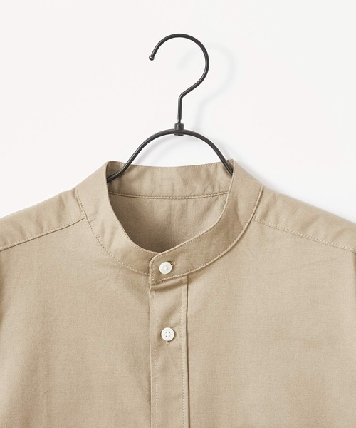 Craft Nicholson（クラフトニコルソン）の「ハイストレッチオックスフォード バンドカラー3/4sleevesシャツ（シャツ/ブラウス・メンズ・ベージュ系その他/ブルー系その他/ホワイト系その他/グレー系その他・M/XL/L）」の20枚目の写真