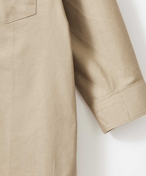 Craft Nicholson（クラフトニコルソン）の「ハイストレッチオックスフォード バンドカラー3/4sleevesシャツ（シャツ/ブラウス・メンズ・ベージュ系その他/ブルー系その他/ホワイト系その他/グレー系その他・M/XL/L）」の22枚目の写真