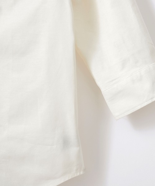 Craft Nicholson（クラフトニコルソン）の「ハイストレッチオックスフォード バンドカラー3/4sleevesシャツ（シャツ/ブラウス・メンズ・ベージュ系その他/ブルー系その他/ホワイト系その他/グレー系その他・M/XL/L）」の10枚目の写真