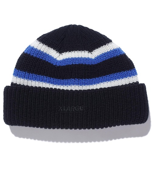 XLARGE（エクストララージ）の「STRIPED BEANIE（キャップ・メンズ・グリーン/ブラウン/ブラック・ONE SIZE）」の9枚目の写真