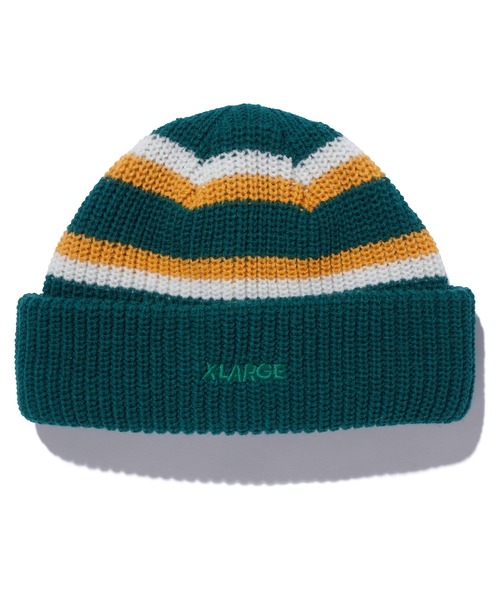 XLARGE（エクストララージ）の「STRIPED BEANIE（キャップ・メンズ・グリーン/ブラウン/ブラック・ONE SIZE）」の11枚目の写真