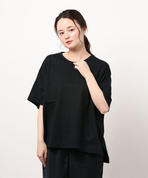 AMERICAN HOLIC（アメリカンホリック）の「バックZIP半袖カットプルオーバー　＊（Tシャツ/カットソー・レディース・オフホワイト/ブラック/オレンジ/アイボリー・M/L）」の6枚目の写真