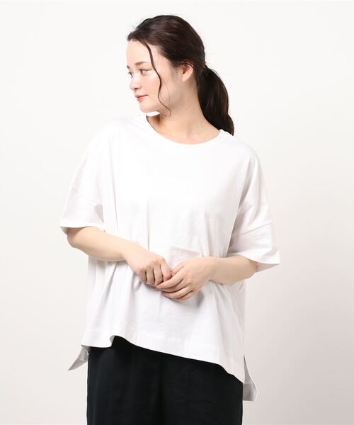 AMERICAN HOLIC（アメリカンホリック）の「バックZIP半袖カットプルオーバー　＊（Tシャツ/カットソー・レディース・オフホワイト/ブラック/オレンジ/アイボリー・M/L）」の18枚目の写真