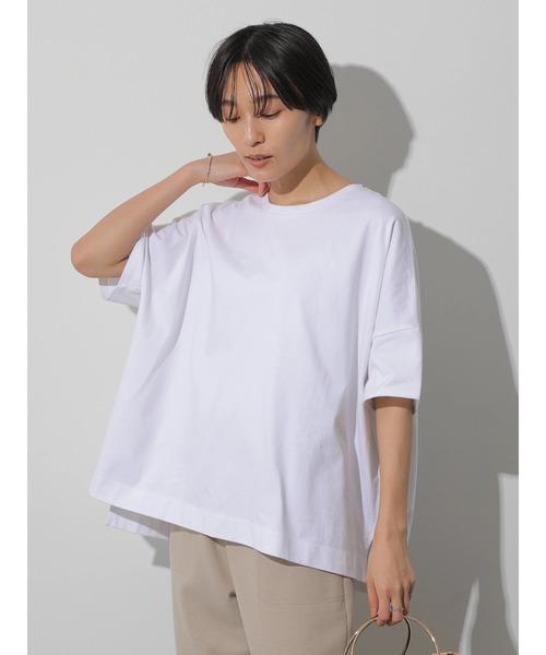 AMERICAN HOLIC（アメリカンホリック）の「バックZIP半袖カットプルオーバー　＊（Tシャツ/カットソー・レディース・オフホワイト/ブラック/オレンジ/アイボリー・M/L）」の12枚目の写真