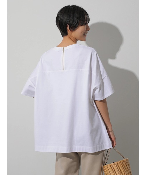 AMERICAN HOLIC（アメリカンホリック）の「バックZIP半袖カットプルオーバー　＊（Tシャツ/カットソー・レディース・オフホワイト/ブラック/オレンジ/アイボリー・M/L）」の13枚目の写真