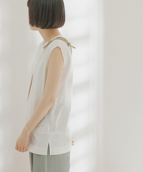 FORK&SPOON（フォークアンドスプーン）の「FORK&SPOON　アウトフィットノースリーブTシャツ（Tシャツ/カットソー・レディース・ブラック/ネイビー/オフホワイト・ONE）」の21枚目の写真