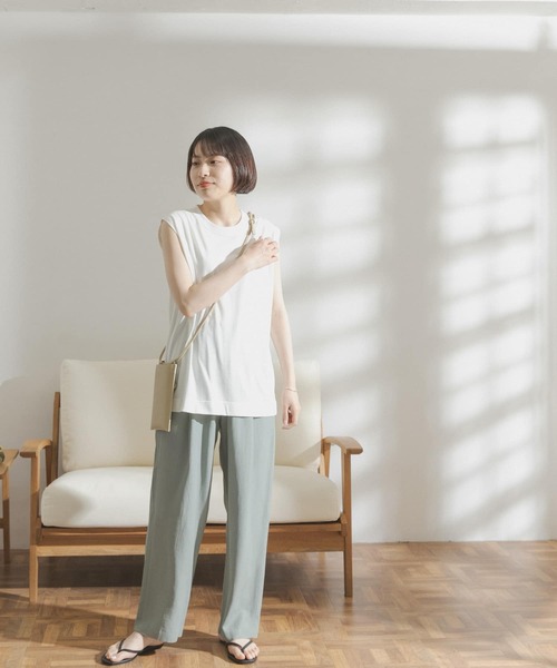 FORK&SPOON（フォークアンドスプーン）の「FORK&SPOON　アウトフィットノースリーブTシャツ（Tシャツ/カットソー・レディース・ブラック/ネイビー/オフホワイト・ONE）」の20枚目の写真