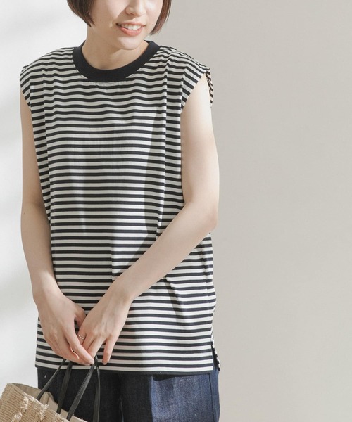 FORK&SPOON（フォークアンドスプーン）の「FORK&SPOON　アウトフィットノースリーブTシャツ（Tシャツ/カットソー・レディース・ブラック/ネイビー/オフホワイト・ONE）」の17枚目の写真