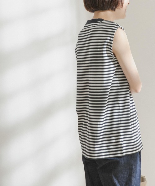 FORK&SPOON（フォークアンドスプーン）の「FORK&SPOON　アウトフィットノースリーブTシャツ（Tシャツ/カットソー・レディース・ブラック/ネイビー/オフホワイト・ONE）」の15枚目の写真