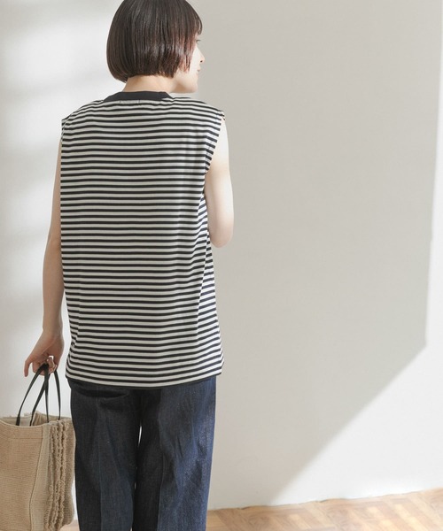 FORK&SPOON（フォークアンドスプーン）の「FORK&SPOON　アウトフィットノースリーブTシャツ（Tシャツ/カットソー・レディース・ブラック/ネイビー/オフホワイト・ONE）」の14枚目の写真