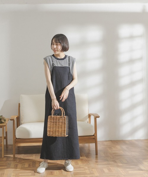 FORK&SPOON（フォークアンドスプーン）の「FORK&SPOON　アウトフィットノースリーブTシャツ（Tシャツ/カットソー・レディース・ブラック/ネイビー/オフホワイト・ONE）」の8枚目の写真