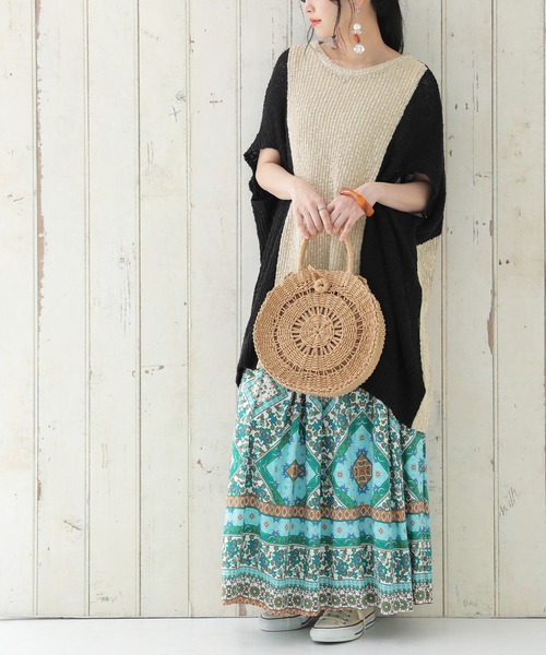 osharewalker(オシャレウォーカー)の「【廃盤】『変形デザインスラブサマーニット』(ニット/セーター・レディース・ベージュ・FREE)」の12枚目の写真