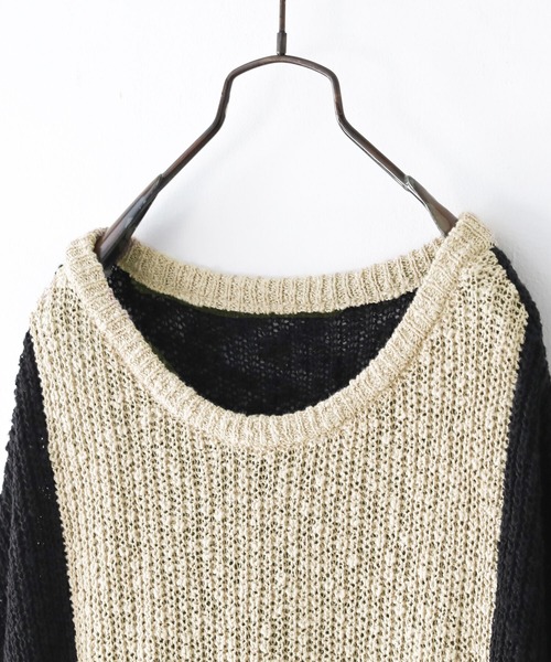 osharewalker(オシャレウォーカー)の「【廃盤】『変形デザインスラブサマーニット』(ニット/セーター・レディース・ベージュ・FREE)」の7枚目の写真