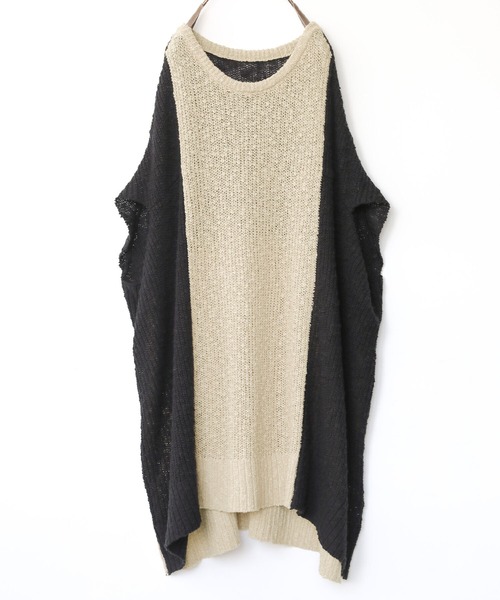 osharewalker(オシャレウォーカー)の「【廃盤】『変形デザインスラブサマーニット』(ニット/セーター・レディース・ベージュ・FREE)」の22枚目の写真