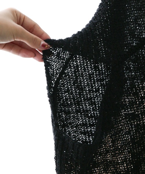 osharewalker(オシャレウォーカー)の「【廃盤】『変形デザインスラブサマーニット』(ニット/セーター・レディース・ベージュ・FREE)」の21枚目の写真